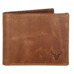 NAPA HIDE Tan Crunch Leather Wallet for Men